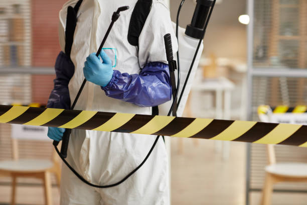 Professional Biohazard technician working in Dale, IN